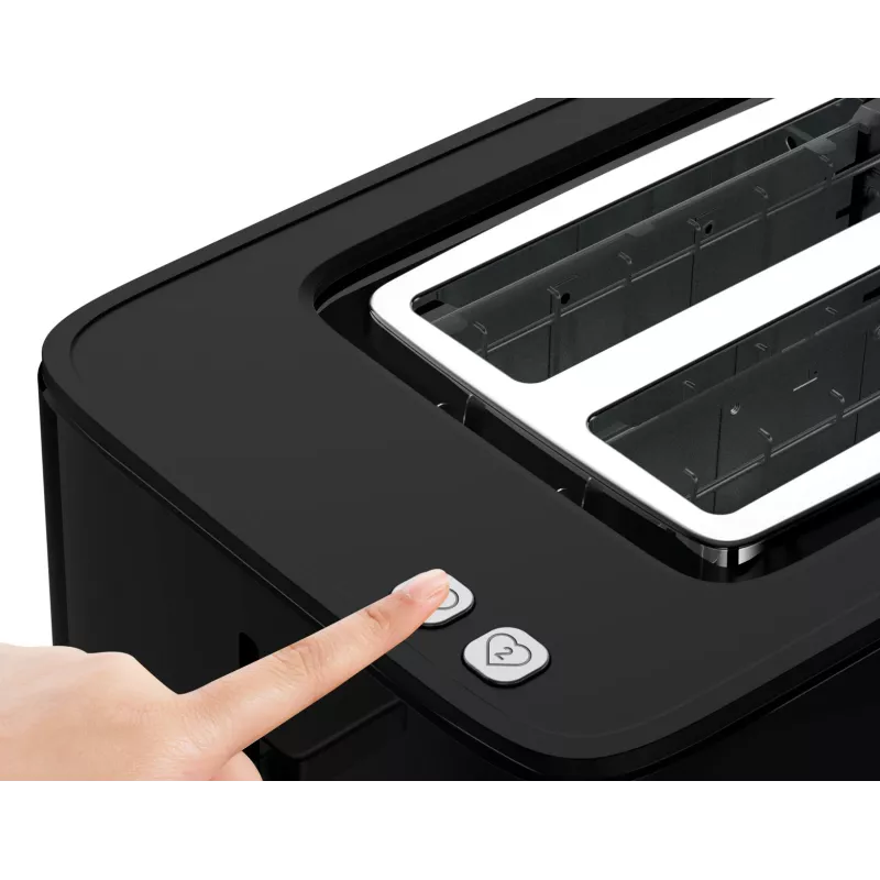 Tostadora Tefal TT6408 — 2 rebanadas, 850 W, negra