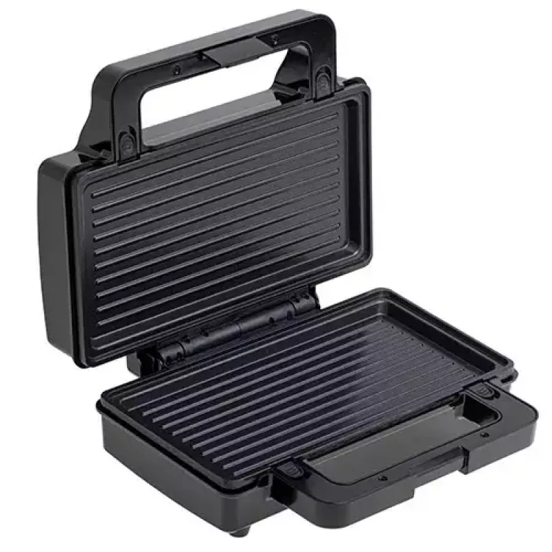 Adler AD 3073 sandwichera 2 en 1, 1000 W, acero inoxidable/negro