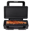 Adler AD 3073 sandwichera 2 en 1, 1000 W, acero inoxidable/negro