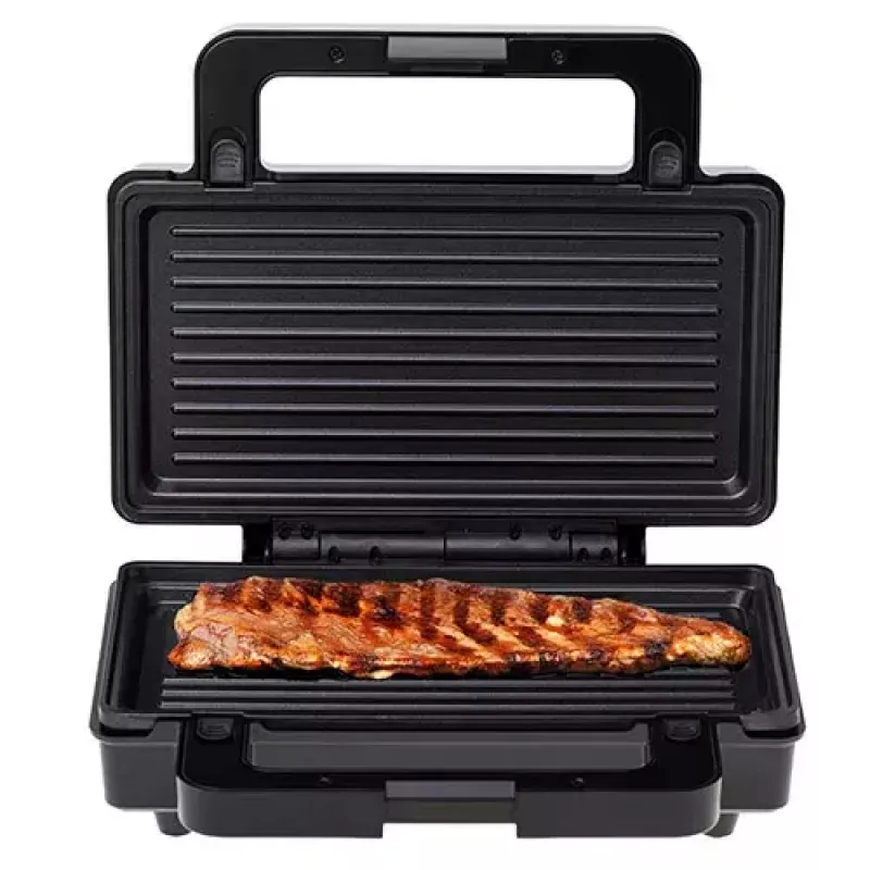 Adler AD 3073 sandwichera 2 en 1, 1000 W, acero inoxidable/negro
