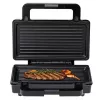 Adler AD 3073 sandwichera 2 en 1, 1000 W, acero inoxidable/negro
