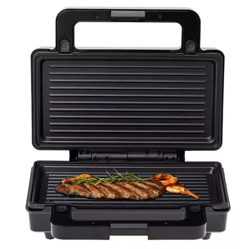 Adler AD 3073 sandwichera 2 en 1, 1000 W, acero inoxidable/negro