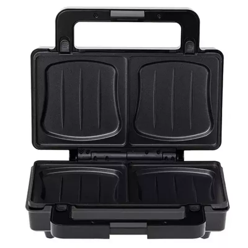 Adler AD 3073 sandwichera 2 en 1, 1000 W, acero inoxidable/negro