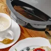 Sandwichera Adler AD 3069 – prensa de sándwiches compacta de sobremesa, 750 W, 2 sándwiches, negra