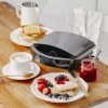 Sandwichera Adler AD 3069 – prensa de sándwiches compacta de sobremesa, 750 W, 2 sándwiches, negra