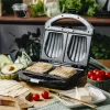 Sandwichera Adler AD 3069 – prensa de sándwiches compacta de sobremesa, 750 W, 2 sándwiches, negra