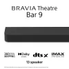 Sony BRAVIA Theatre Bar 9 HT-A9000 barra de sonido, Dolby Atmos, 7.0.2 canales, 495 W, Bluetooth, negra