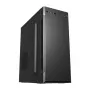 FSP CMT160 caja de PC Midi Tower, ATX/micro ATX/ITX, bahías 1x 5,25″ + 1x 3,5″ + 2x 2,5″, 6 ranuras de expansión, sin fuente de alimentación, negra