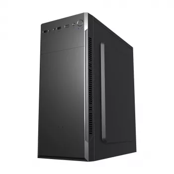Caja PC FSP CMT160 Midi Tower Negra — compatible con ATX/µATX/ITX, 1×3.5
