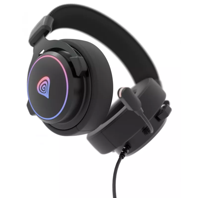 GENESIS Neon 764 Auriculares gaming con cable y diadema USB Type-A Negro