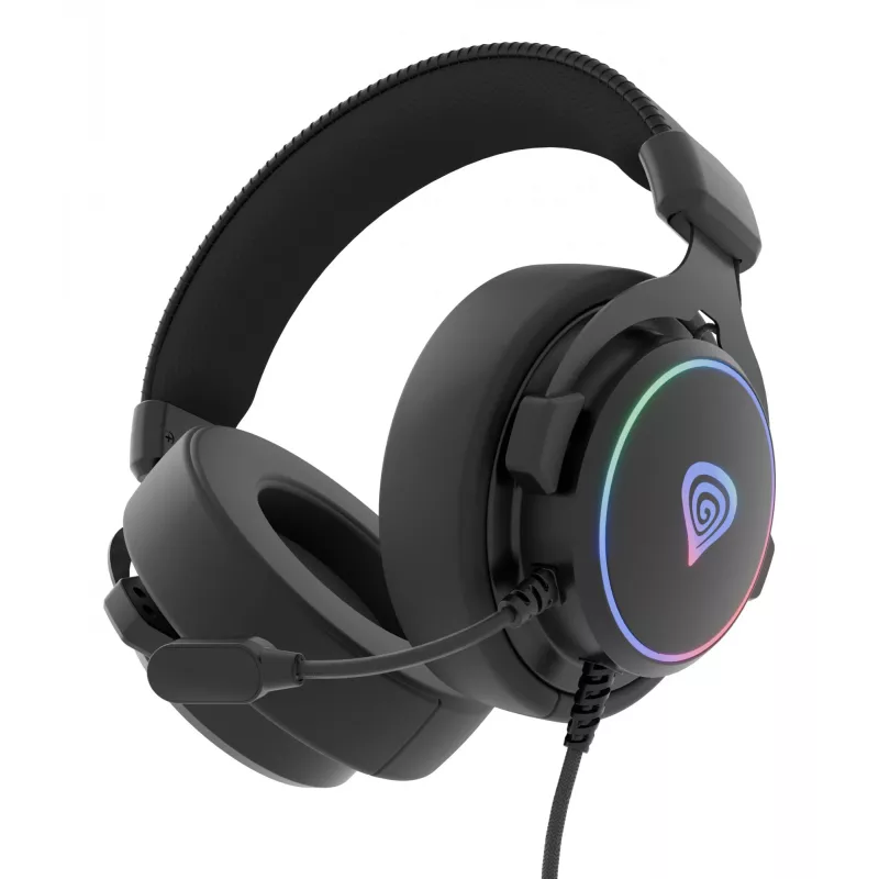 GENESIS Neon 764 Auriculares gaming con cable y diadema USB Type-A Negro
