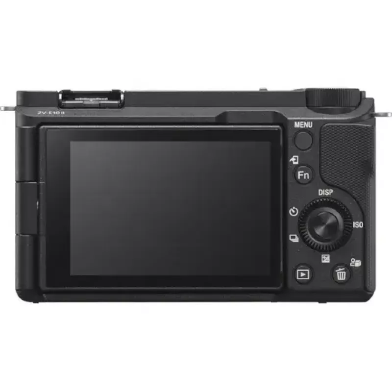 Sony ZV-E10 II (ZVE10M2KB) cámara sin espejo para vlog con objetivo 16-50mm f/3.5-5.6, 26 MP APS-C Exmor R CMOS, 4K 3840x2160, pantalla táctil abatible de 3 pulgadas, Wi-Fi, negra