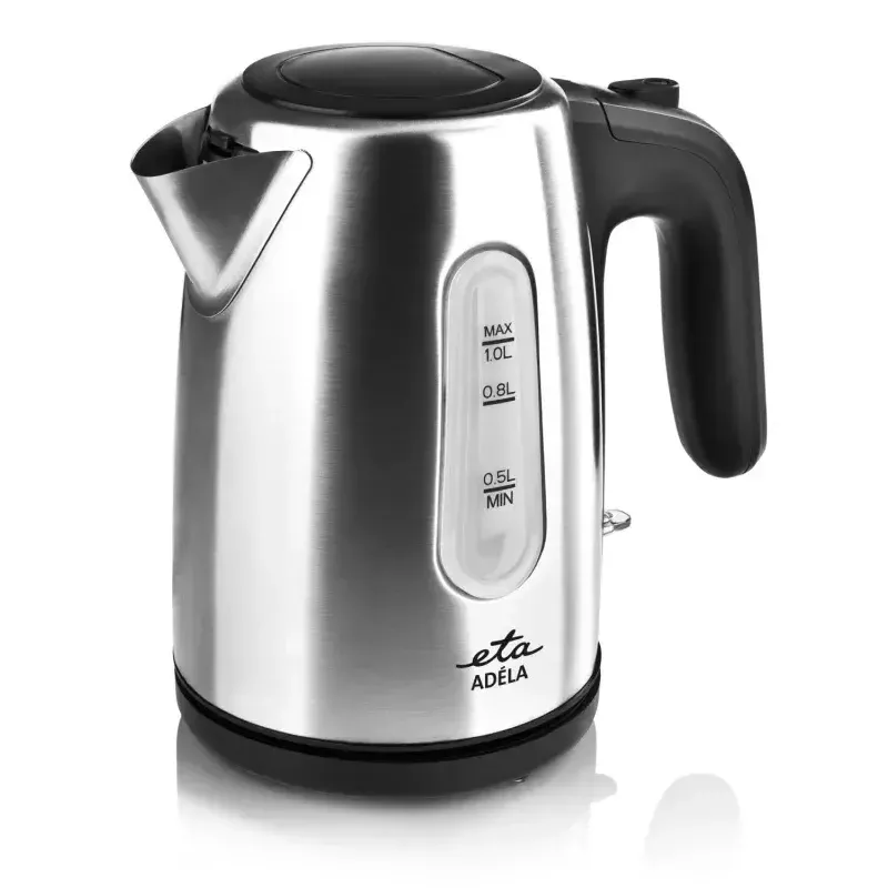 Hervidor de agua ETA ETA160490000 — 1 L, 1600 W, acero inoxidable, indicador de nivel de agua
