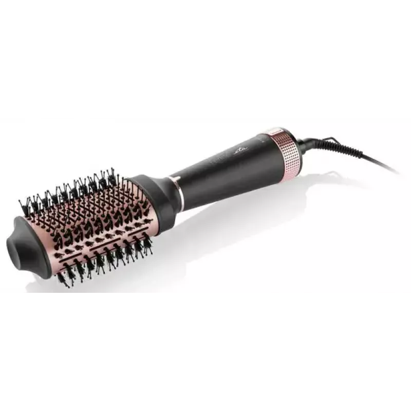 Cepillo de aire caliente ETA Fenité Airflow 1300 W, revestimiento cerámico, 3 niveles de calor, cable 1,7 m, Negro/Rosa