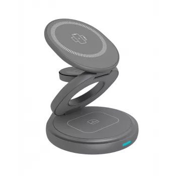 ICY BOX IB-SH101-CH Auriculares, smartphone, smartwatch antracita, gris carga rápida uso en interiores