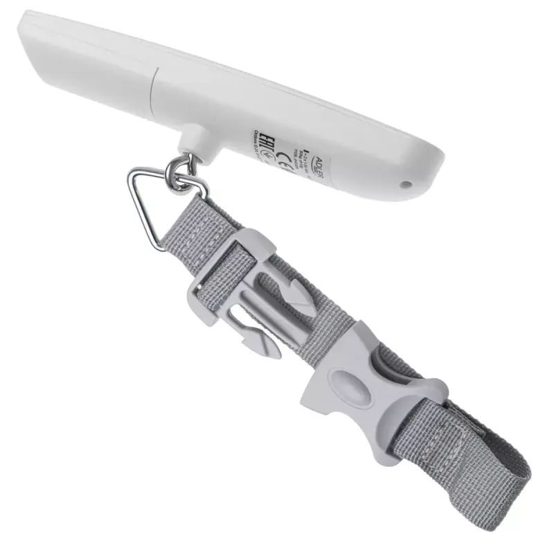Báscula para equipaje Adler AD 8191, máximo 50 kg, precisión 10 g, gris