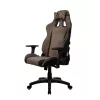 Silla gaming Arozzi Avanti SoftFabric marrón — tapizado de tela, diseño ergonómico, ajustable en altura e inclinable