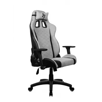 Silla gaming arozzi Avanti SoftFabric gris claro – ergonómica con respaldo alto, tapizado de tela, reposabrazos ajustables, ajuste de inclinación y altura