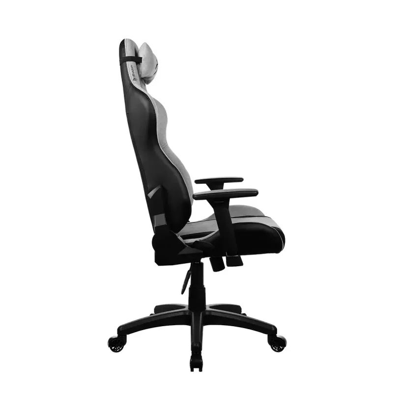 Silla gaming arozzi Avanti SoftFabric gris claro – ergonómica con respaldo alto, tapizado de tela, reposabrazos ajustables, ajuste de inclinación y altura