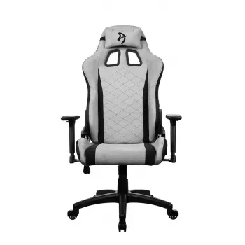 Silla gaming arozzi Avanti SoftFabric gris claro – ergonómica con respaldo alto, tapizado de tela, reposabrazos ajustables, ajuste de inclinación y altura