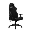 Silla gaming arozzi Avanti SoftFabric Pure negra — ergonómica, respaldo alto, reposabrazos ajustables, función basculante inclinable