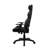 Silla gaming arozzi Avanti SoftFabric Pure negra — ergonómica, respaldo alto, reposabrazos ajustables, función basculante inclinable