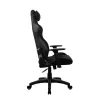 Silla gaming arozzi Avanti SoftFabric Pure negra — ergonómica, respaldo alto, reposabrazos ajustables, función basculante inclinable