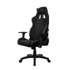 Silla gaming arozzi Avanti SoftFabric Pure negra — ergonómica, respaldo alto, reposabrazos ajustables, función basculante inclinable