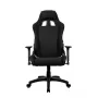 Silla gaming arozzi Avanti SoftFabric Pure negra — ergonómica, respaldo alto, reposabrazos ajustables, función basculante inclinable