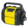 Radio de obra Muse M-968 BTY — FM analógica, 40 W RMS, Bluetooth 10 m, resistente al polvo y a los golpes, negra/amarilla