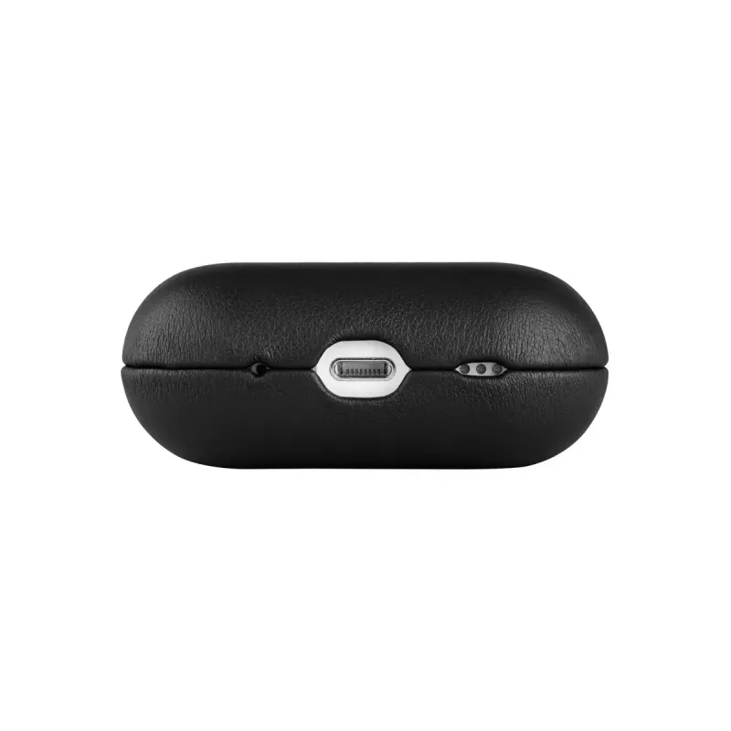 Funda protectora de piel FIXED FIXLPM-999-BK para auriculares con compatibilidad MagSafe, negra
