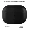 Funda protectora de piel FIXED FIXLPM-999-BK para auriculares con compatibilidad MagSafe, negra