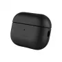 Funda protectora de piel FIXED FIXLPM-999-BK para auriculares con compatibilidad MagSafe, negra