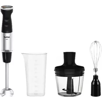 Tefal HB6738CH Batidora de mano 1000 W acero inoxidable, negra