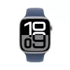 Smartwatch Apple Watch Series 10 GPS 46mm caja de aluminio plateado con correa deportiva Denim – M/L
