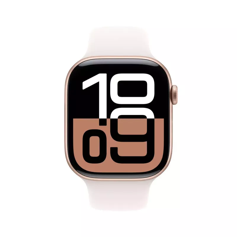 Smartwatch Apple Watch Series 10 GPS + Cellular 46mm caja de aluminio oro rosa correa deportiva Light Blush S/M