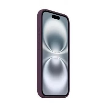 APPLE Funda de silicona Apple con MagSafe iPhone 16 ciruela