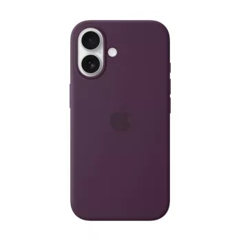 APPLE Funda de silicona Apple con MagSafe iPhone 16 ciruela