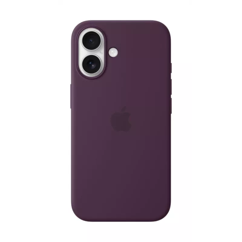 APPLE Funda de silicona Apple con MagSafe iPhone 16 ciruela