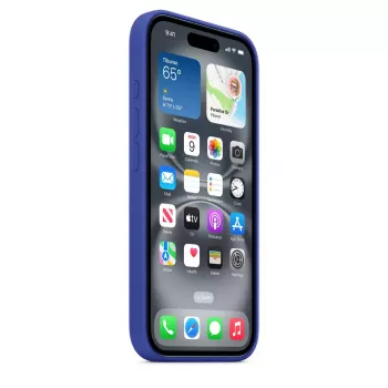 APPLE Funda de silicona Apple con MagSafe iPhone 16 ultramarino