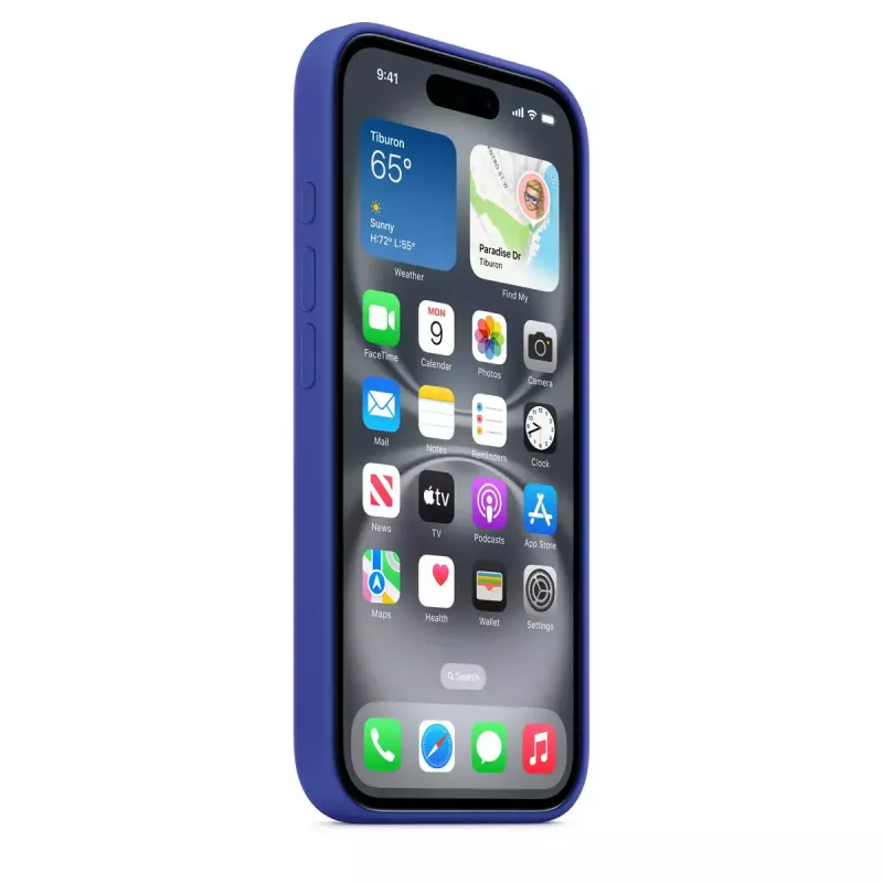 APPLE Funda de silicona Apple con MagSafe iPhone 16 ultramarino