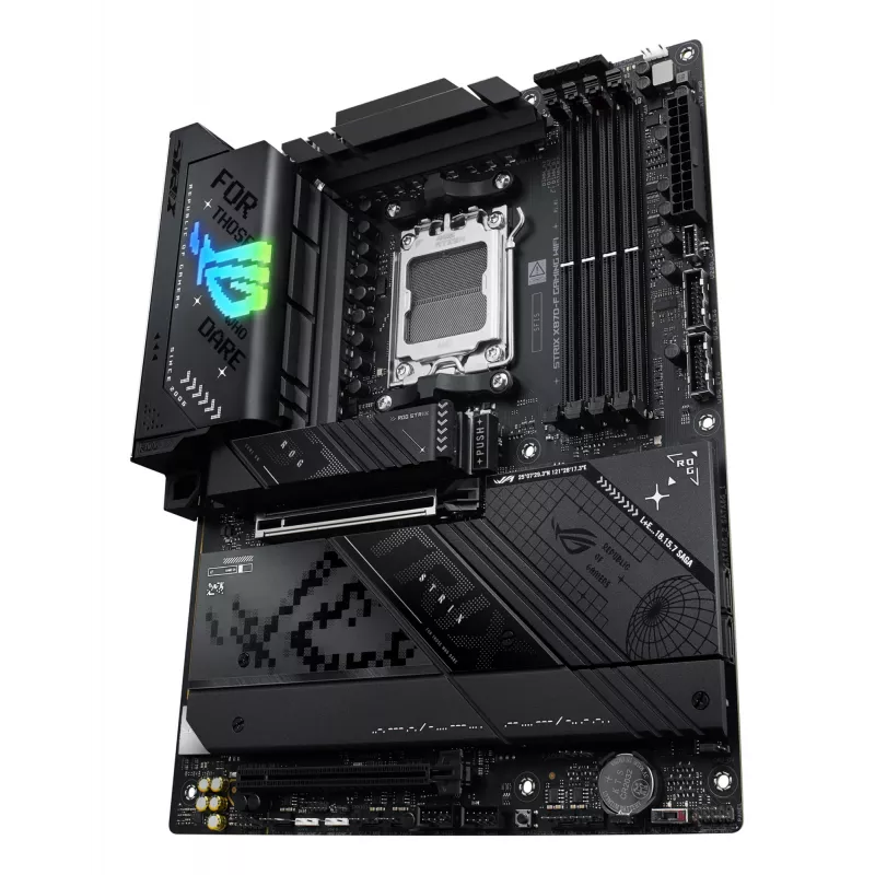 Placa base ASUS ROG STRIX X870-F GAMING WIFI — AMD X870, socket AM5, ATX, DDR5, 4x DIMM, Wi‑Fi 7, BT 5.4