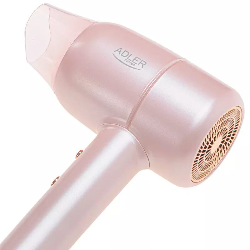 Adler AD 2279p secador de pelo, 1800 W, iónico, 2 ajustes de temperatura, rosa