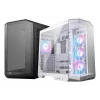 Caja de PC MSI MAG PANO 100R PZ Midi-Tower blanca — ATX, GPU 380 mm, disipador de CPU 166 mm, 8 ranuras de expansión, 3×2,5 inch + 2×3,5 inch, USB-A×2, USB-C×1