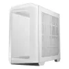 Caja de PC MSI MAG PANO 100R PZ Midi-Tower blanca — ATX, GPU 380 mm, disipador de CPU 166 mm, 8 ranuras de expansión, 3×2,5 inch + 2×3,5 inch, USB-A×2, USB-C×1
