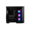 Caja de PC MSI MAG PANO 100R PZ Midi-Tower negra, cristal templado, compatible con ATX/microATX, 482×290×519 mm