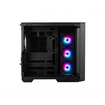 Caja de PC MSI MAG PANO 100R PZ Midi-Tower negra, cristal templado, compatible con ATX/microATX, 482×290×519 mm