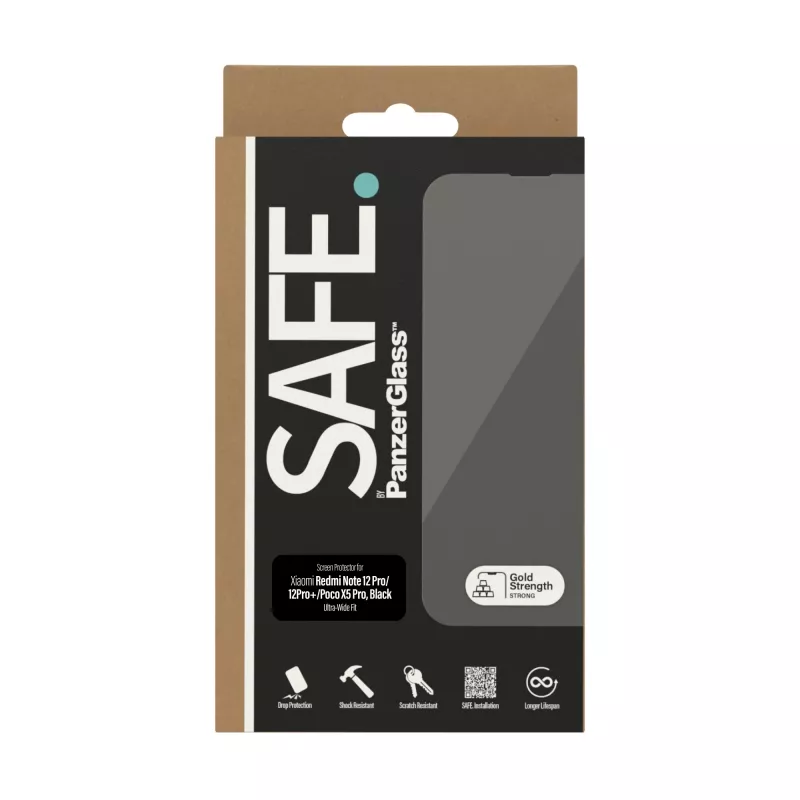 Protector de pantalla PanzerGlass SAFE. by ® Xiaomi Mi 12 Pro 5G | Poco X5 Pro | 12 Pro Plus 5G | Ultra-Wide Fit