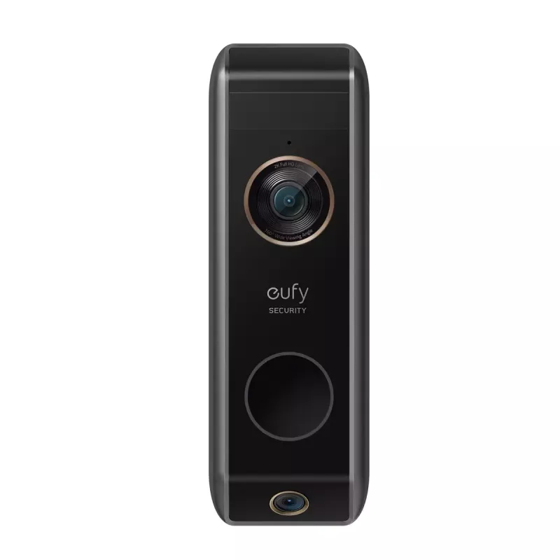 Eufy E8213 timbre con vídeo inalámbrico 2K con HomeBase, con batería, negro/blanco