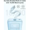 Batería portátil Anker Zolo 10000mAh, carga ultrarrápida 30W, cable USB-C integrado, negra